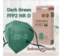 Mascherina FFP2 NR-D verde scuro 1pz