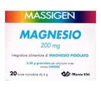 MASSIGEN Magnesio Pidolato Limone 200mg 20bustine