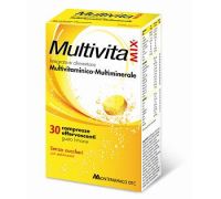 Multivitamix integratore di vitamine e minerali senza zuccheri 30 compresse effervescenti
