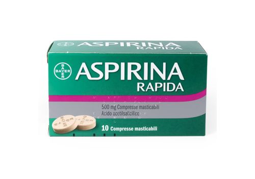 Aspirina Rapida 500mg antinfiammatorio 10 compresse masticabili