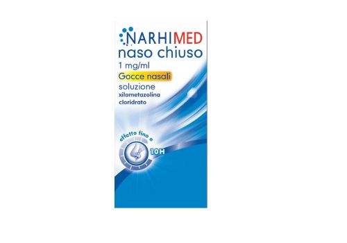 Narhimed Gocce Nasali Decongestionante Naso Chiuso Raffreddore Rinite Allergica Sinusite 10 ml