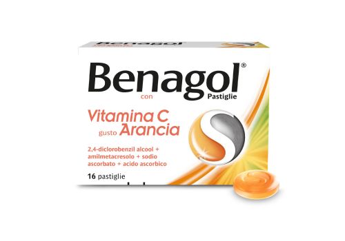 BENAGOL CON VITAMINA C MAL DI GOLA 36 PASTIGLIE ARANCIA