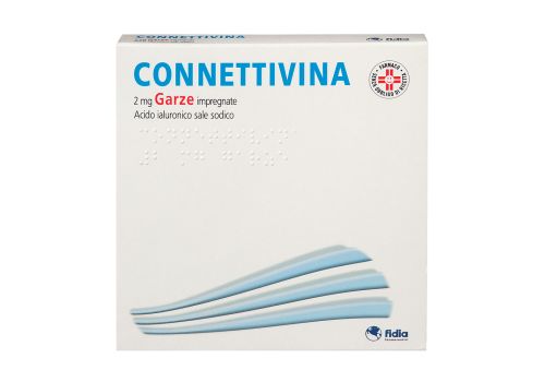 Connettivina 2mg cicatrizzante 10 garze impregnate