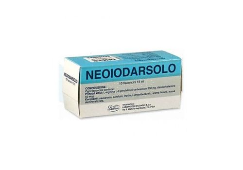 NEOIODARSOLO L-ARGININA 10 FLACONI 15 ML