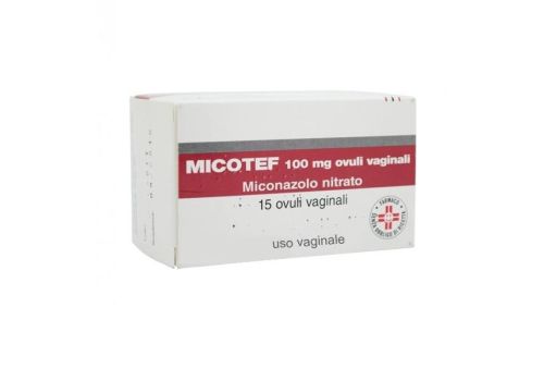 Micotef 100mg antimicotico 15 ovuli vaginali