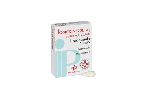 Lomexin 200mg per il trattamento di infezioni vaginali 6 capsule molli vaginali