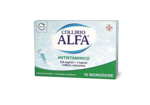 Collirio Alfa antistaminico 0,8mg/ml + 1mg/ml 10 flaconcini monodose