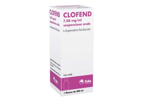 Clofend 7,08mg/ml sedativo della tosse sospensione orale 200ml
