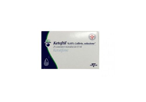 Ketoftil 0,05% collirio antiallergico 25 contenitori monodose 0,5ml