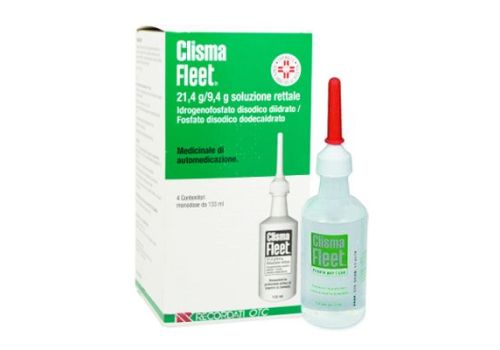 CLISMA FLEET PRONTO USO SOLUZIONE RETTALE 4 CLISTERI EVACUATIVI 133 ML