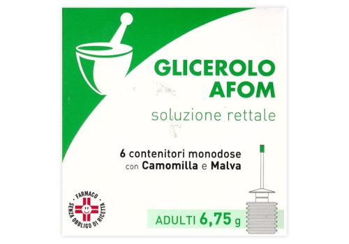 Glicerolo Afom lassativo adulti 6 microclismi