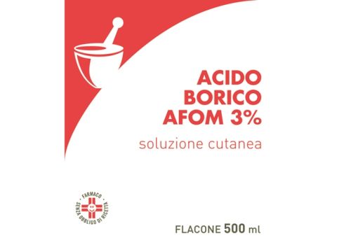 Acido Borico Afom 3% soluzione cutanea 500ml