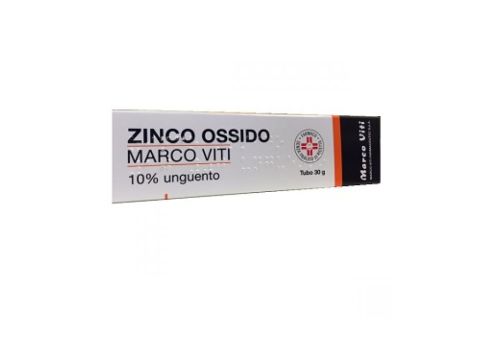 Zinco Ossido Marco Viti 10% lenitivo e protettivo della pelle unguento 30 grammi