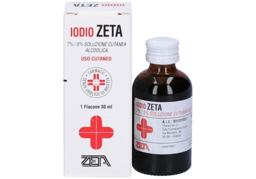 Iodio Zeta 7% + 5% disinfettante soluzione cutanea alcolica 30ml