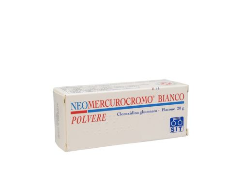 Neomercurocromo Bianco disinfettante per cute lesa polvere cutanea 20 grammi