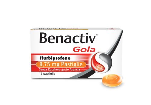BENACTIV GOLA 16 PASTIGLIE ARANCIA SENZA ZUCCHERO