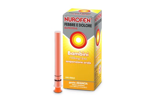 NUROFEN FEBBRE E DOLORE 100MG/5ML SCIROPPO BAMBINI ARANCIA 150 ML
