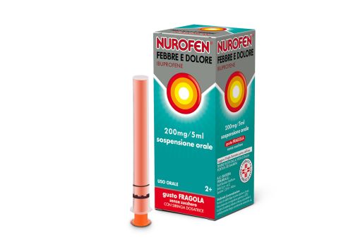 NUROFEN FEBBRE E DOLORE 200MG/5ML SCIROPPO BAMBINI FRAGOLA 100 ML