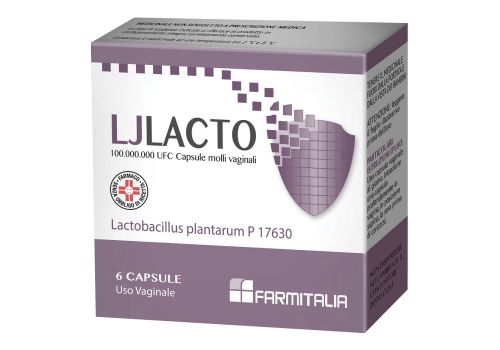 Ljlacto antimicrobico e antisettico 6 capsule molli vaginali