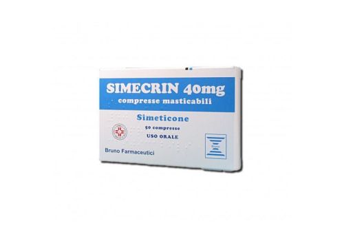 Simecrin 40mg gonfiore gastrointestinale 50 compresse masticabili
