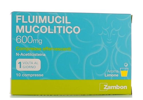 Fluimucil 600mg mucolitico 10 compresse effervescenti