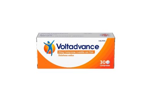 Voltadvance 25mg antinfiammatorio diclofenac dolore cervicale mal di schiena mal di testa 30 compresse