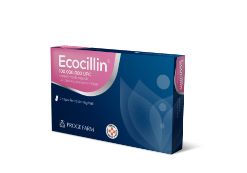 Ecocillin antimicrobico e antisettico 6 capsule rigide vaginali