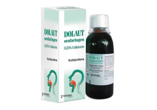Dolaut orofaringeo 0,25% flurbiprofene collutorio per la mucosa orale 150ml