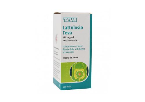 LATTULOSIO TEVA LASSATIVO SCIROPPO 200 ML