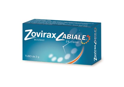 Zovirax Labiale 5% infezione virus herpes labiale adulti e adolescenti crema 2 grammi