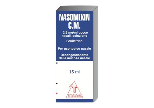 Nasomixin 2,5mg/ml decongestionante gocce nasali 15ml