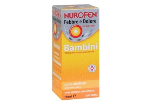 Nurofen febbre e dolore bambini 100mg/5ml sospensione orale gusto arancia 150ml