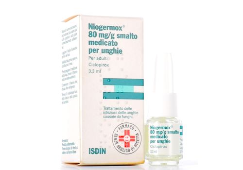 NIOGERMOX* 80MG/G SMALTO MEDICATO PER UNGHIE 3.3ML