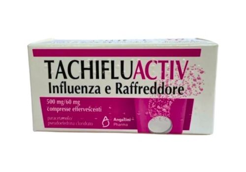 Tachifluactiv Influenza e raffreddore 500mg/60mg 10 compresse effervescenti