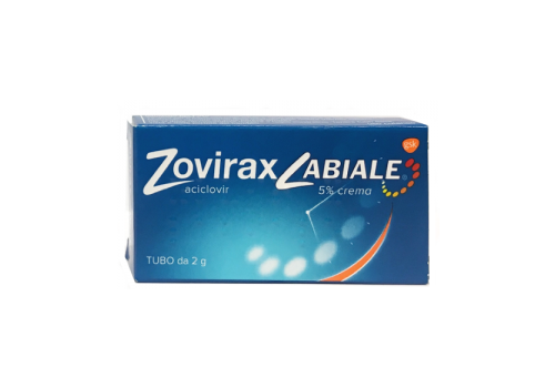 Zovirax labiale 5% infezione virus herpes labiale adulti e adolescenti crema 2 grammi 