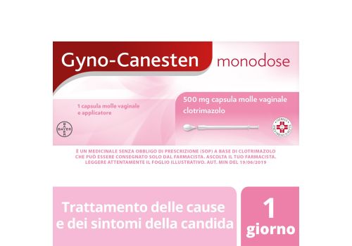 GYNOCANESTEN MONO*1CPSVAG500MG