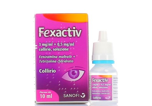 Fexactiv 3mg/ml + 0,5mg/ml collirio antistaminico 10ml