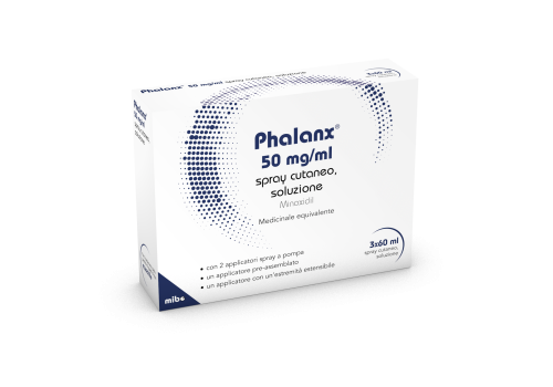 Phalanx 50mg/ml spray cutaneo soluzione per capelli 3 fiale da 60ml