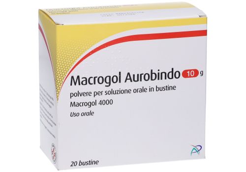 Macrogol Auro 10 grammi lassativo polvere orale 20 bustine
