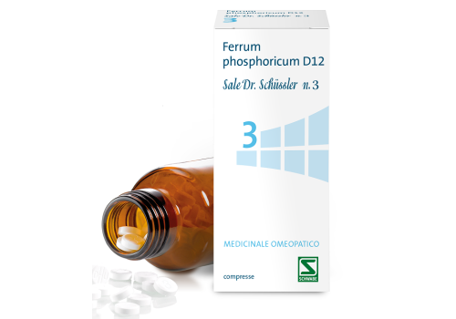 Ferrum Phosphoricum D12 Sale Dr Schussler n.3 medicinale omeopatico 200 compresse