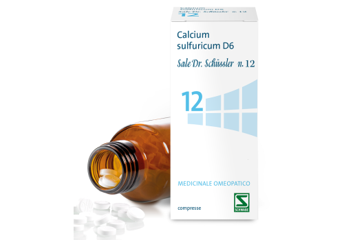 Calcium Sulfuricum D6 Sale Dr Schussler n.12 medicinale omeopatico 200 compresse