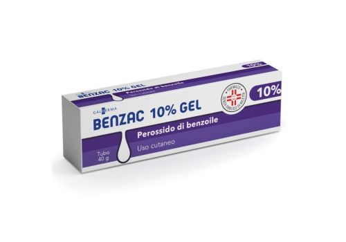 Benzac 10% antiacne gel cutaneo 40 grammi