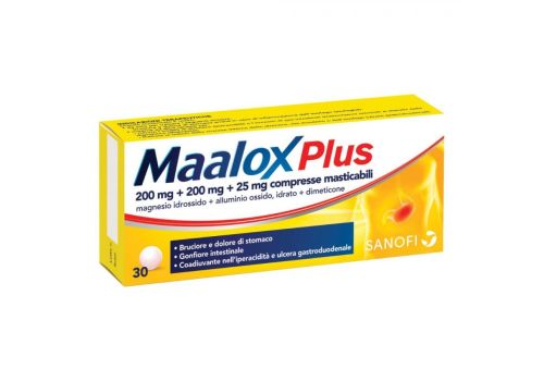 Maalox Plus antiacido 30 compresse masticabili