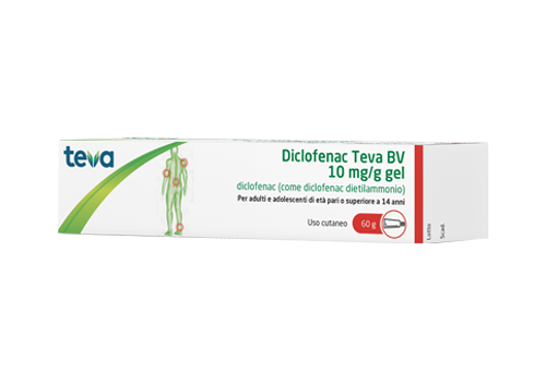 DICLOFENAC TEVA*GEL 60G 10MG/G