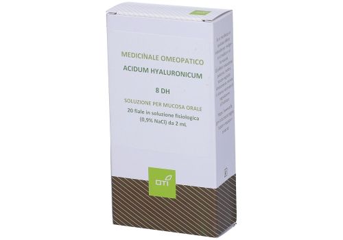 Acidum Hyaluronicum 8dh soluzione per mucosa orale 20 fiale 2ml