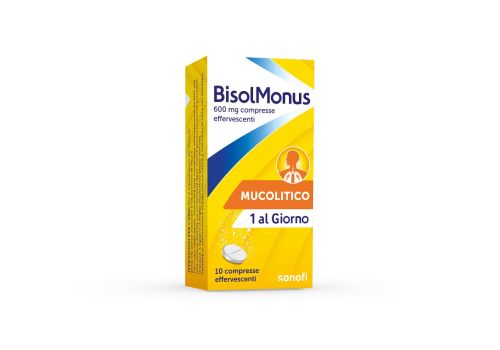 BisolMonus 600mg mucolitico 10 compresse effervescenti