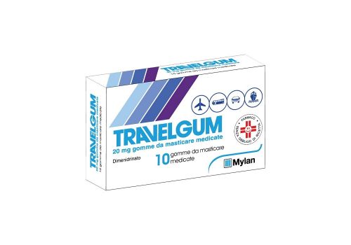 Travelgum 20mg antinausea 10 gomme masticabili