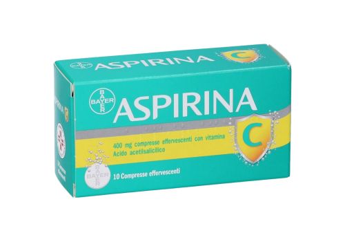 Aspirina C 400+240mg antinfiammatorio antinfluenzale 10 compresse effervescenti