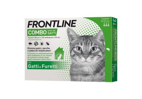 Frontline Combo antiparassitario spot-on per gatti e furetti 6 pipette 0,5ml