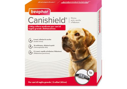Canishield collare antipulci per cani grandi 2 pezzi